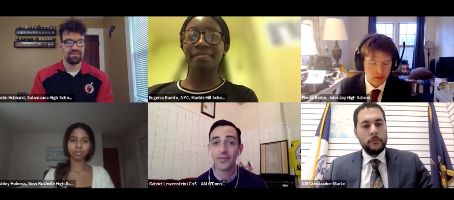 A screenshot of the Civic Learning Week Youth-Led Webinar